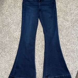 Classic Dark Blue Flare Jeans